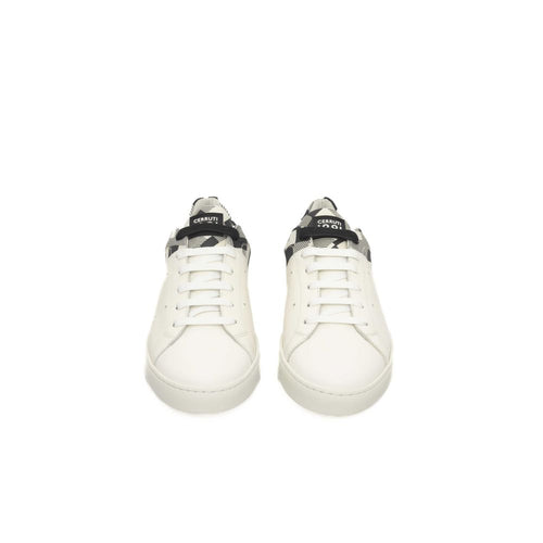 Cerruti 1881 White Calfskin Men's Sneakers