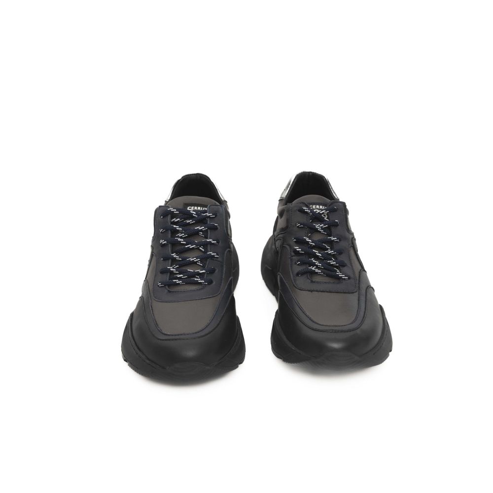 Cerruti 1881 Blaues Rindsleder Herren Sneaker