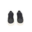 Cerruti 1881 Blue Cowhide Leather Men's Sneakers