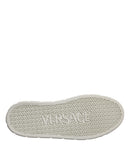 Versace Weiß Braun Greca Print TPU Low Top Männer Turnschuhe Schuhe