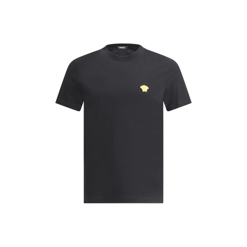 Versace Schwarzes Baumwoll-T-Shirt