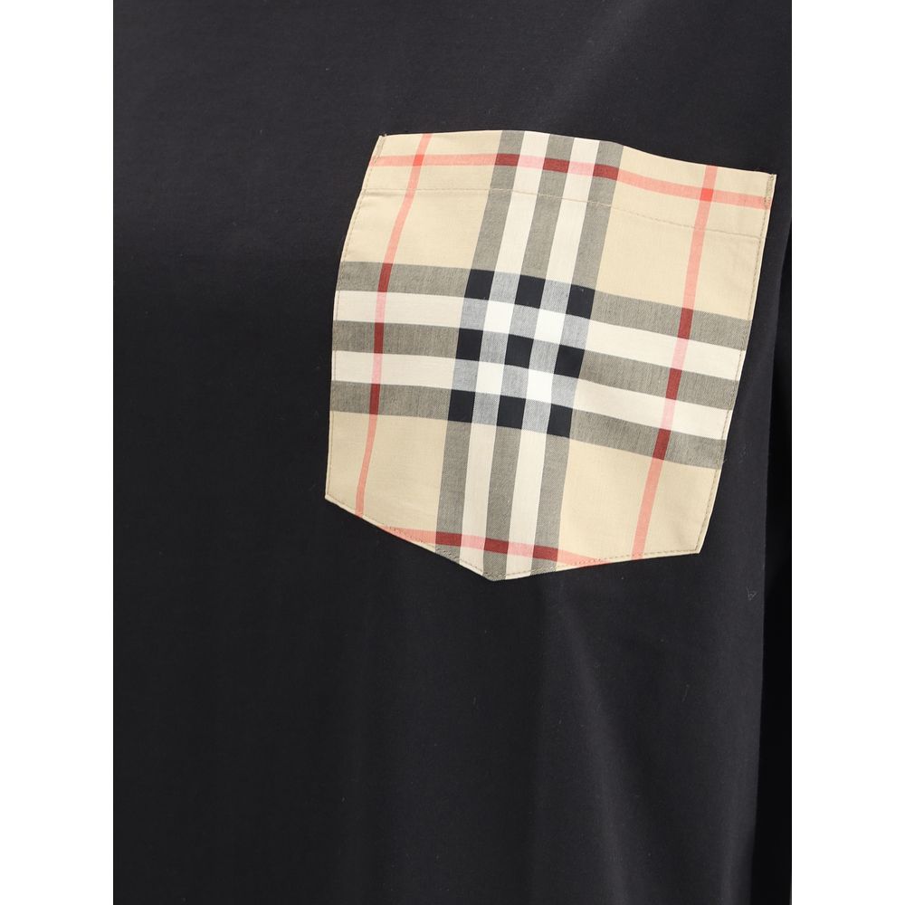 Burberry Schwarzes Baumwoll-T-Shirt