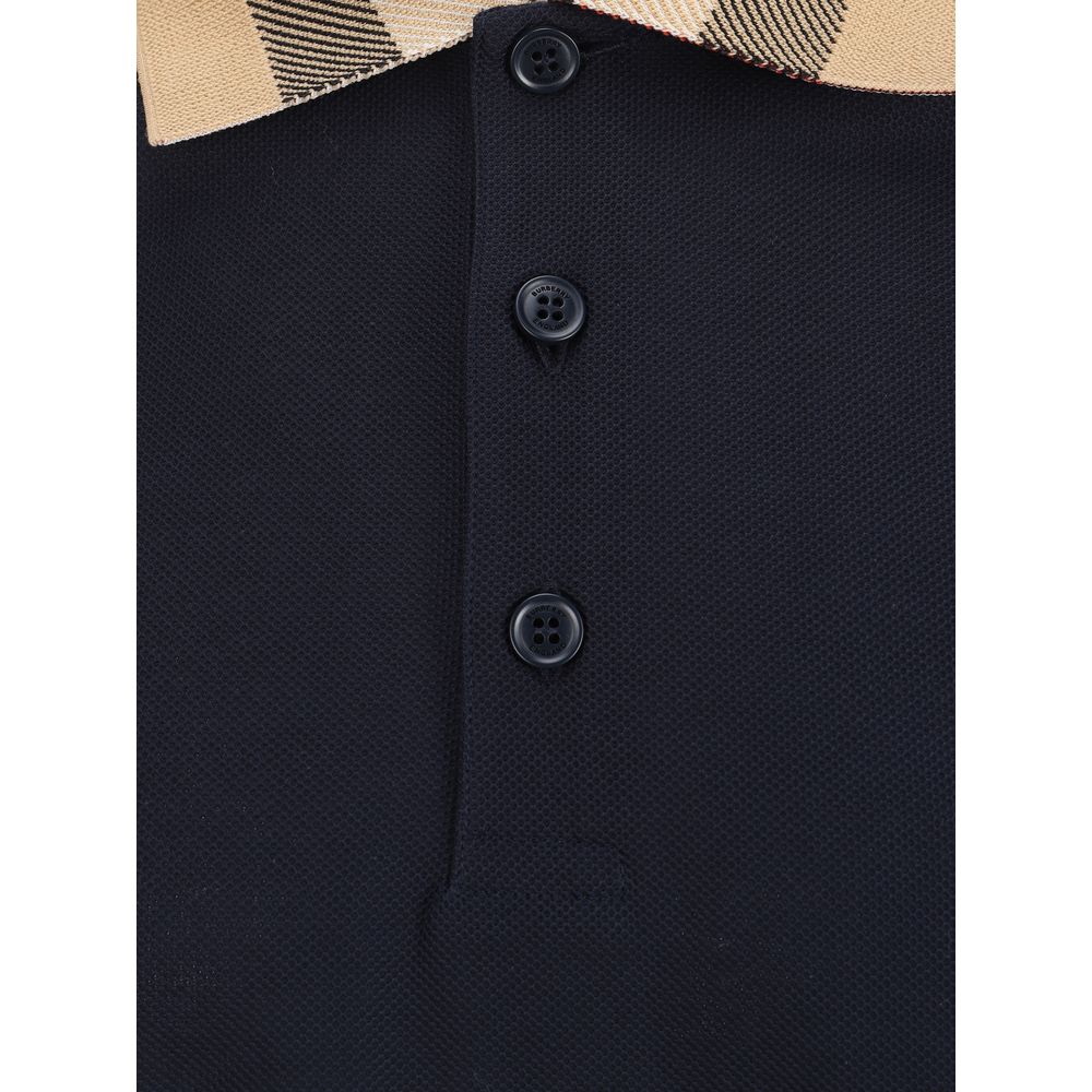 Burberry Blaues Baumwoll-Poloshirt