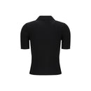 Courrèges Schwarzes Viskose-Poloshirt