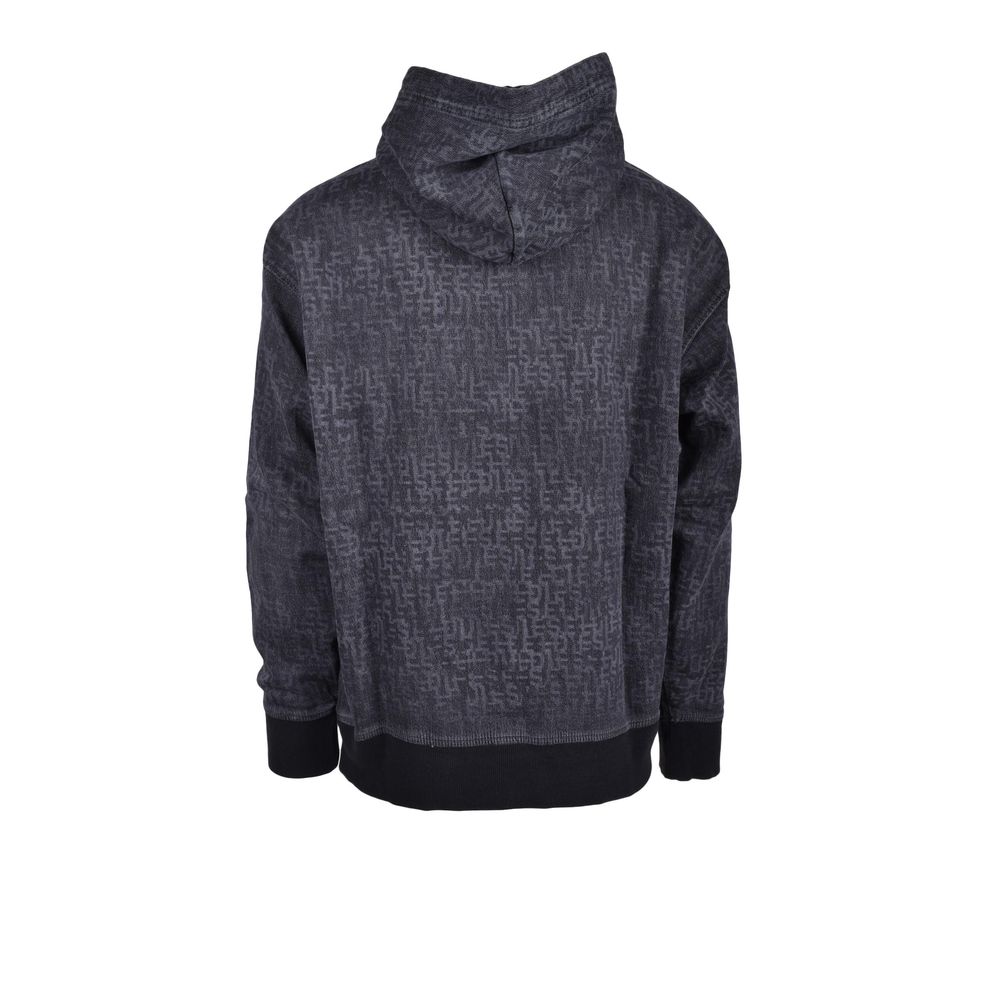 Diesel Grauer Baumwoll-Kapuzenpulli