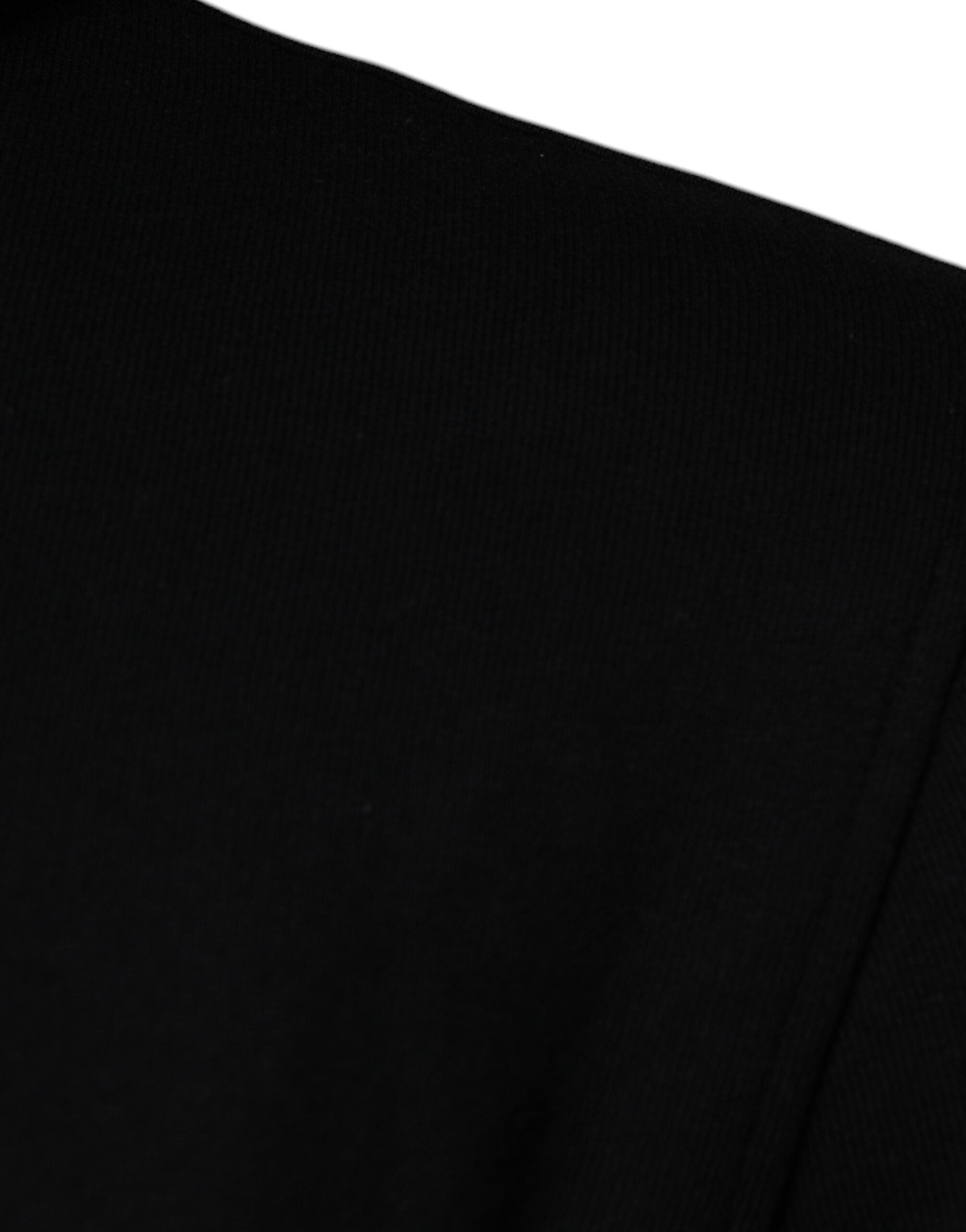 Versace Schwarzer Medusa Baumwoll-Kapuzenpullover Pullover Sweatshirt Sweater