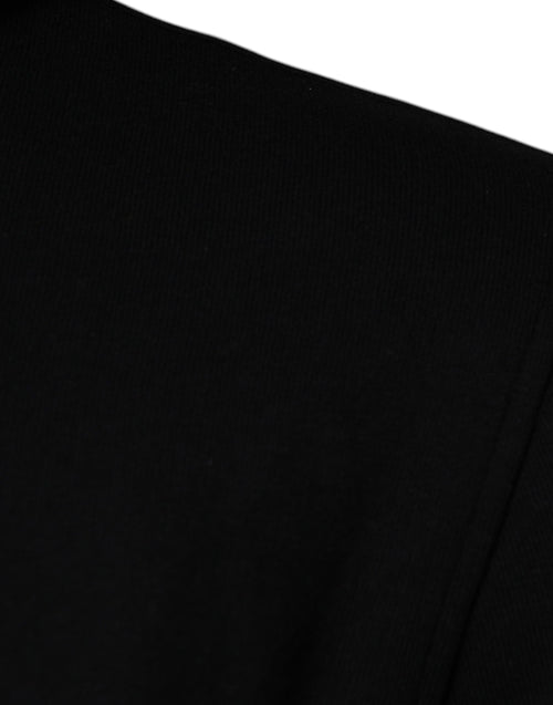 Versace Schwarzer Medusa Baumwoll-Kapuzenpullover Pullover Sweatshirt Sweater