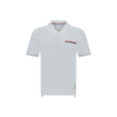 Thom Browne Baumwoll-Poloshirt in Weiß