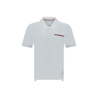 Thom Browne Baumwoll-Poloshirt in Weiß
