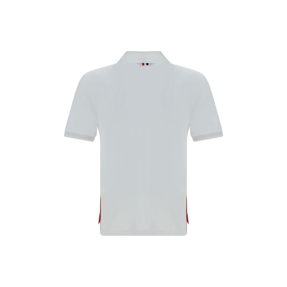 Thom Browne Baumwoll-Poloshirt in Weiß
