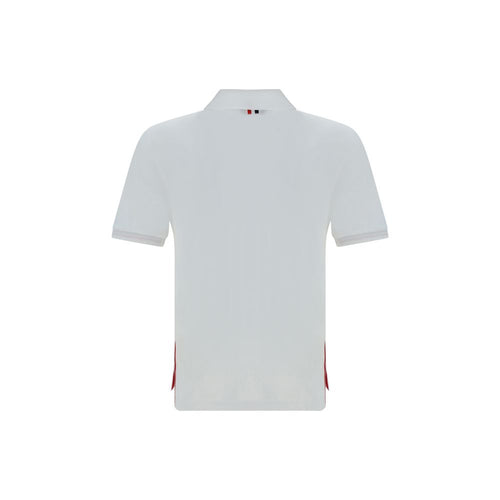 Thom Browne Baumwoll-Poloshirt in Weiß