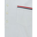 Thom Browne Baumwoll-Poloshirt in Weiß