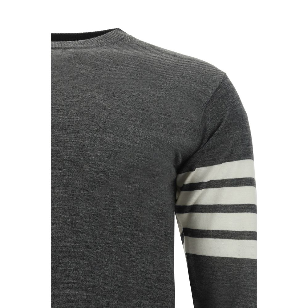 Thom Browne Graues Woll-Sweatshirt aus Fleece