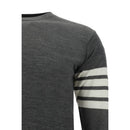 Thom Browne Graues Woll-Sweatshirt aus Fleece