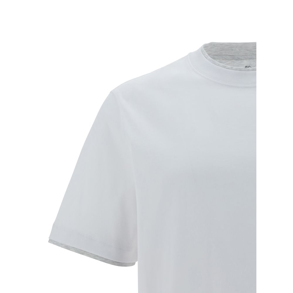Brunello Cucinelli cotton T-shirt in white