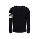 Thom Browne Blauer Fleece-Wollpullover