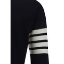 Thom Browne Blauer Fleece-Wollpullover