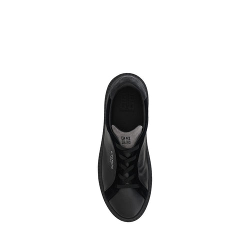 Givenchy Schwarzes Leder G Set Sneakers