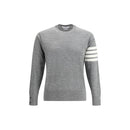 Thom Browne Grauer Woll-Fleece-Sweatshirt