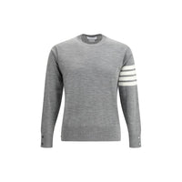 Thom Browne Grauer Woll-Fleece-Sweatshirt