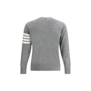 Thom Browne Grauer Woll-Fleece-Sweatshirt
