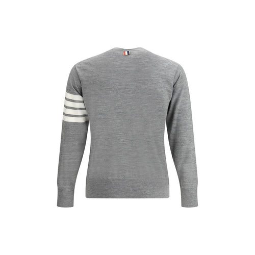 Thom Browne Grauer Woll-Fleece-Sweatshirt