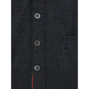 Thom Browne Grauer Wollfleece-Cardigan