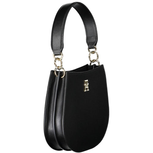 Tommy Hilfiger Schwarze Polyester-Handtasche