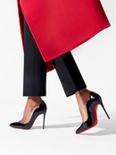 Christian Louboutin Schwarzes Lackleder Hot Chick Pumps 100