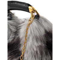 Tom Ford Graue Lederhandtasche