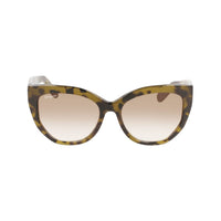 Ferragamo Braune Acetat-Sonnenbrille