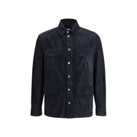 Brunello Cucinelli suede shirt jacket