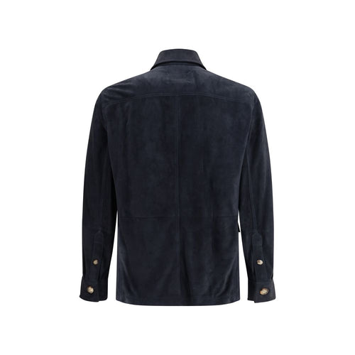 Brunello Cucinelli suede shirt jacket