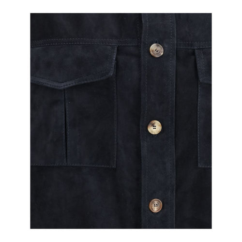 Brunello Cucinelli suede shirt jacket