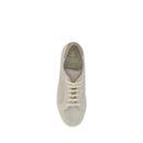 Brunello Cucinelli Cremefarbene Leder-Sneakers