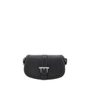 Alexander McQueen Schwarze Kalbshaut Bos Taurus Schultertasche