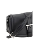 Alexander McQueen Schwarze Kalbshaut Bos Taurus Schultertasche