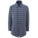 Herno Blauer Polyester-Mantel