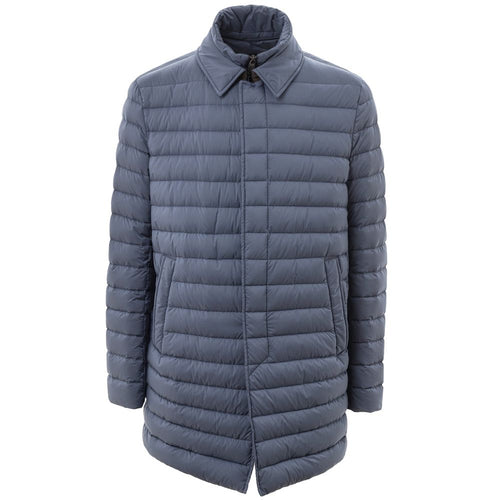 Herno Blauer Polyester-Mantel