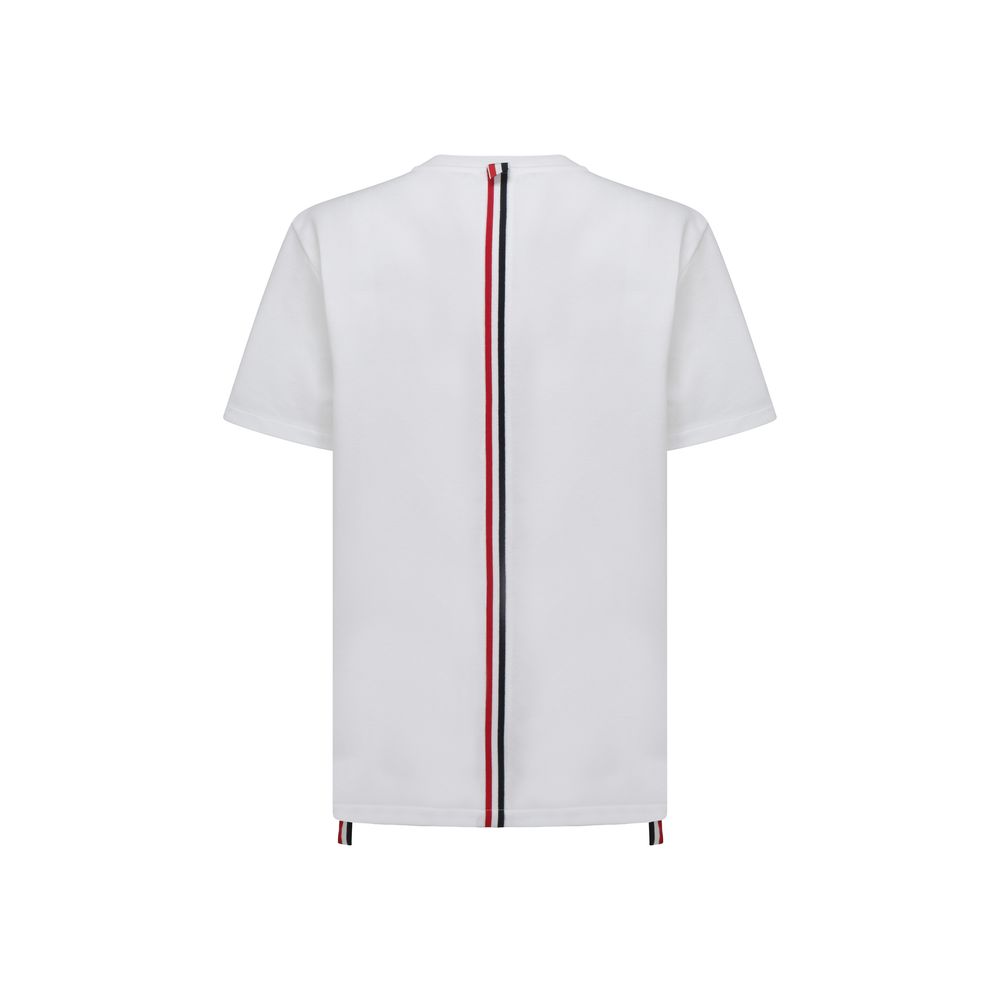 Thom Browne Weißes Baumwoll-T-Shirt