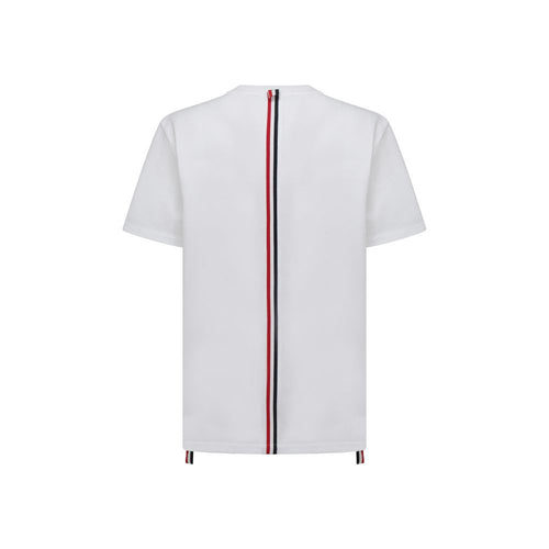 Thom Browne Weißes Baumwoll-T-Shirt