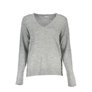 U.S. POLO ASSN. Silberner Pullover aus Wolle für Frauen