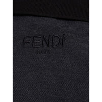 Fendi Schwarzes Baumwoll-Poloshirt
