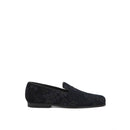Etro Blaue Leder-Slipper