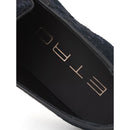 Etro Blaue Leder-Slipper