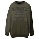 Dsquared² Grüner Baumwoll-Kapuzenpulli