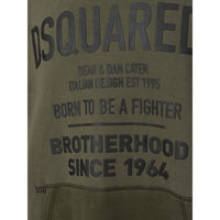 Dsquared² Grüner Baumwoll-Kapuzenpulli