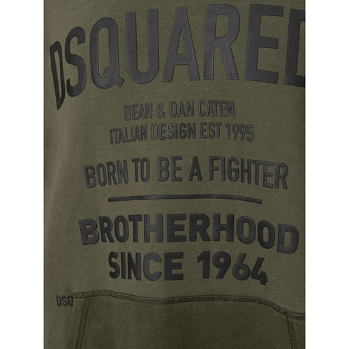 Dsquared² Baumwoll-Sweatshirt in Grün