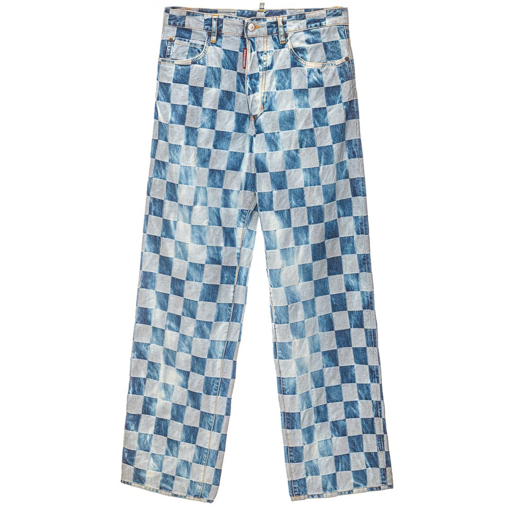 Dsquared² Relaxed Fit Jeans aus blauer Baumwolle