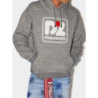 Dsquared² Grauer Baumwoll-Kapuzenpulli